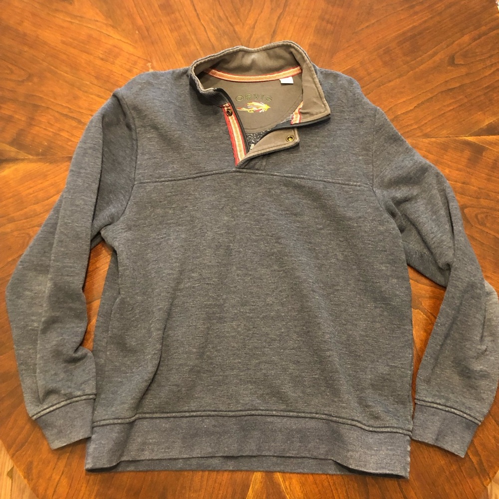 Orvis Navy Blue Men’s Pullover Sweater - Size M